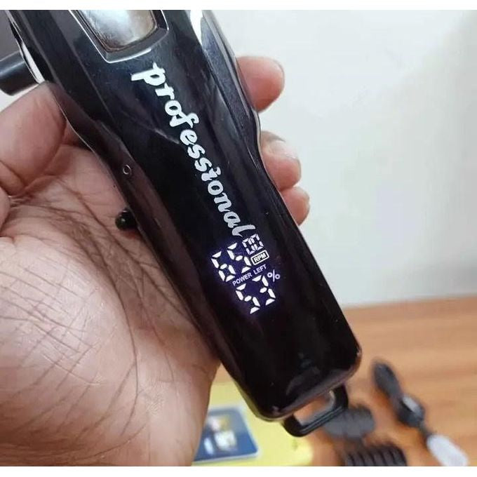 Htc Tondeuse à cheveux professionnelle puissante, Lame en céramique affichage de luxe, Machine de coupe de cheveux tension constante