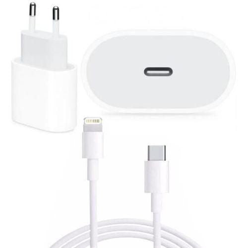 Chargeur Rapide 50w Compatible IPhone - Blanc