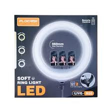 Anneau Lumineux RGB LED PLOKAMA LIVE-R45 Pro – Ring Light 45cm avec Télécommande & Support Smartphone