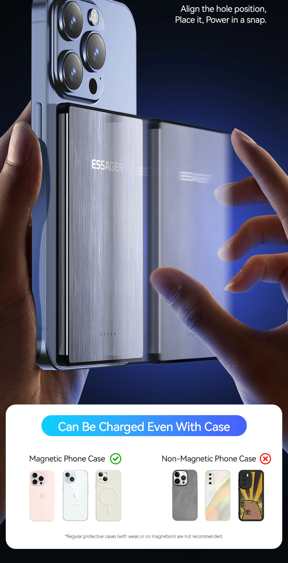 ESSAGER Shangyue PD 20W 5000mAh Magnetic Wireless Power Bank