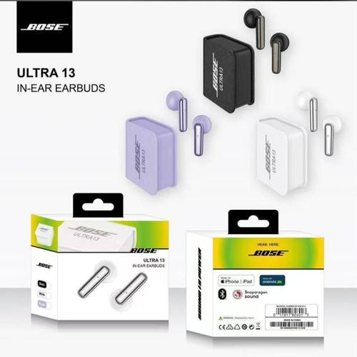 Écouteurs Sans Fil Ultra 13 Bluetooth - Son HD, Boîtier de Charge Compact, Compatible Android & iOS