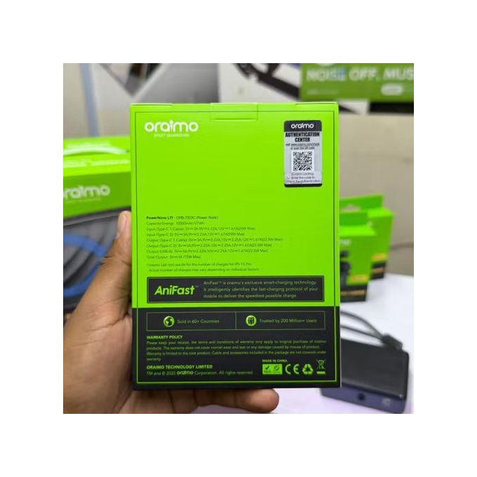 Oraimo PowerNova L11 Batterie externe 10 000 mAh 22,5 W