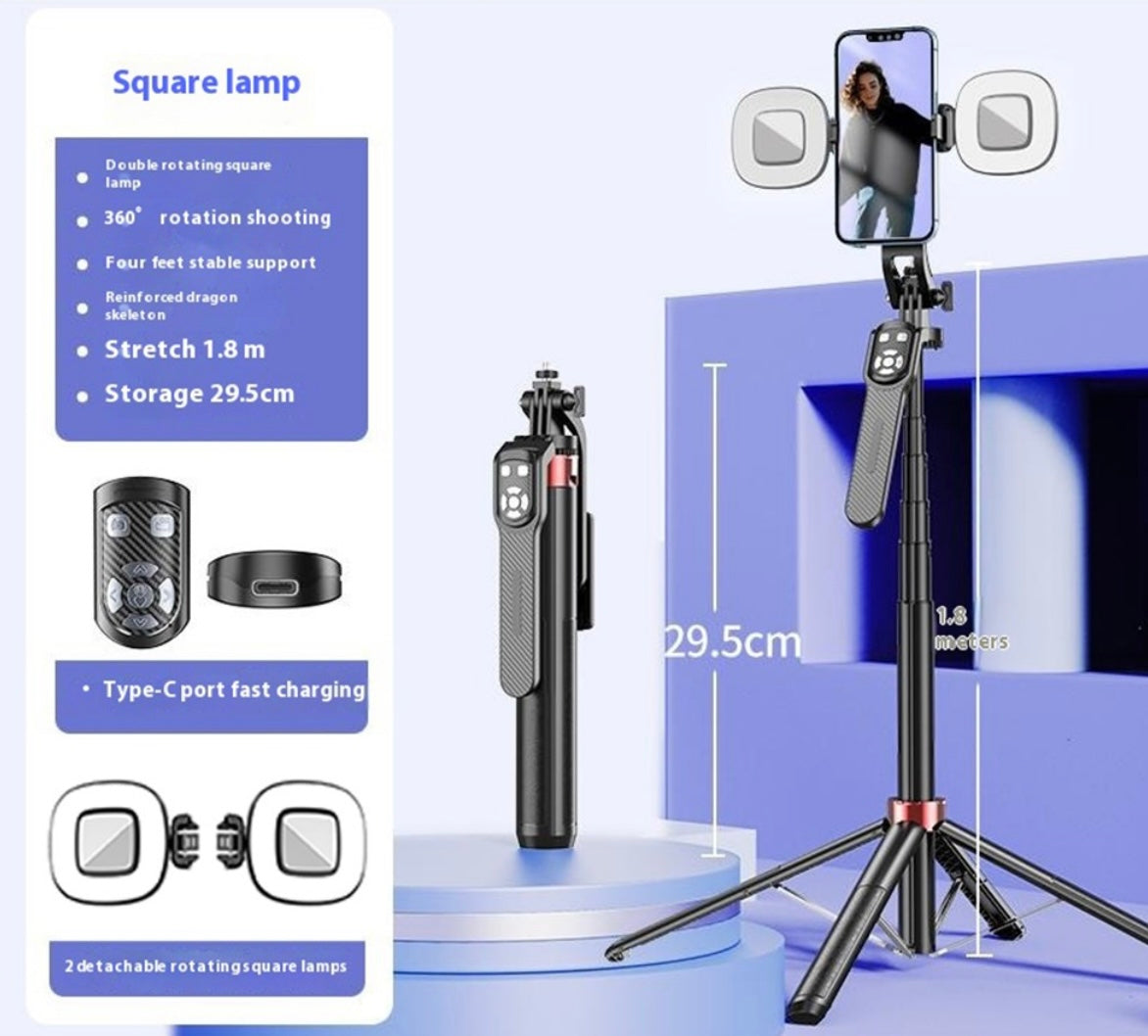 P185TK – Trépied & Perche à Selfie Multifonction en Aluminium