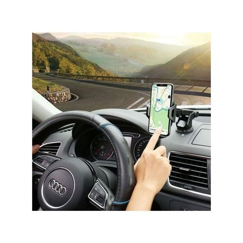 Support Téléphone Voiture Universel Bras Long Pare-Brise Voiture Téléphone 360° Rotation
