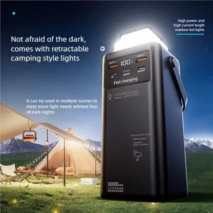 DAKEWEI Power Bank Super Rapide 50000mAh (Modèle DKW-P26A) Noir avec Bande Blanche Élégante prix 🏷️ 15000FC 🔥