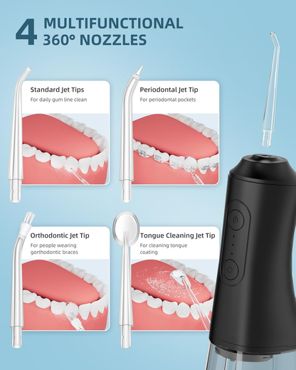 Irrigateur buccal électrique détachable, hydropulseur dentaire portable, jet d'eau dentaire étanche, nettoyeur de dents puissant, machine de lavage buccal