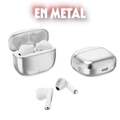 Écouteurs Sans Fil K330 – Design Métallique & Son Premium