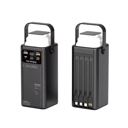 DAKEWEI Power Bank Super Rapide 50000mAh (Modèle DKW-P26A) Noir avec Bande Blanche Élégante prix 🏷️ 15000FC 🔥