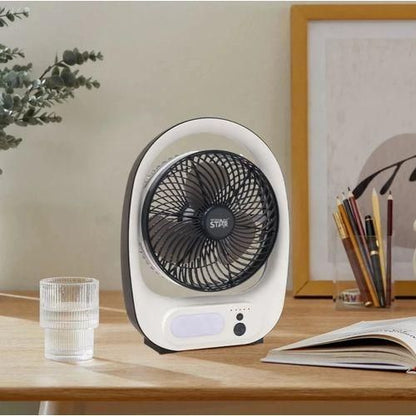 Ventilateur portable 8" avec lumière, USB