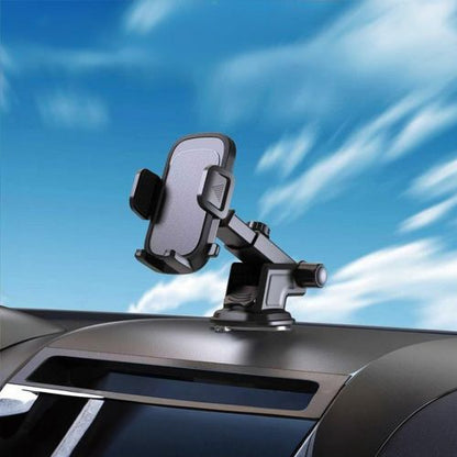 Support de téléphone pour voiture orientable, support mobile universel extensible pour tableau de bord