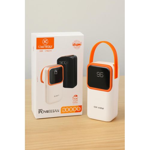 TOPTEN Power Bank avec Écran Digital et Charge Rapide pour téléphone / BLANC