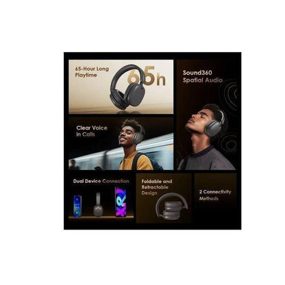 Oraimo BoomPop Lite - Casque Bluetooth Sana Fil Supra-auriculaire