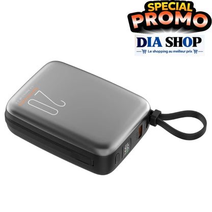 🔋 POWER BANK 20 000 mAh | 22.5W PD ⚡format petite