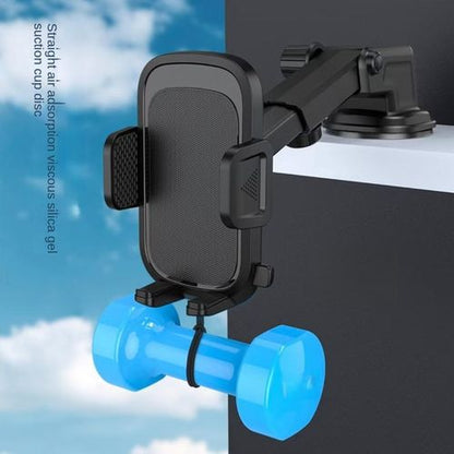 Support de téléphone pour voiture orientable, support mobile universel extensible pour tableau de bord
