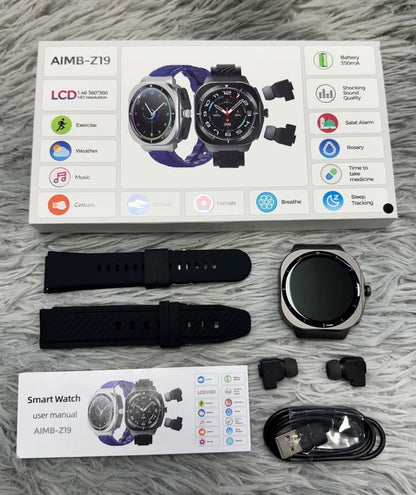 Smart Watch Z19 con auriculares TWS Bluetooth