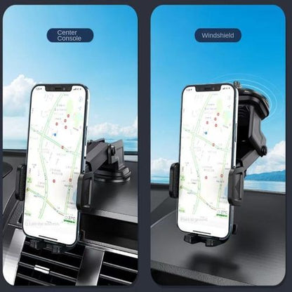 Support de téléphone pour voiture orientable, support mobile universel extensible pour tableau de bord