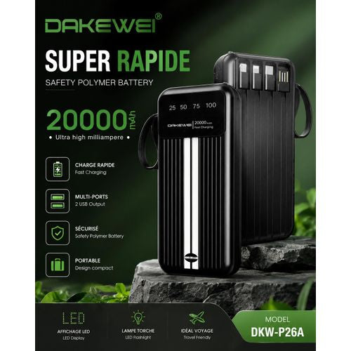 Power bank 20 Ahm Dakewei