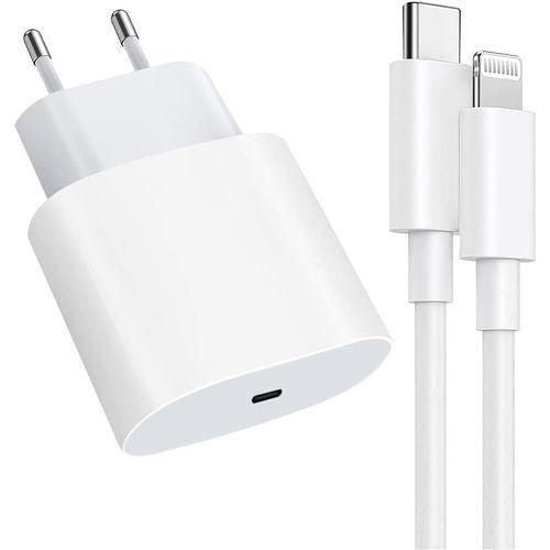 Chargeur Rapide 50w Compatible IPhone - Blanc