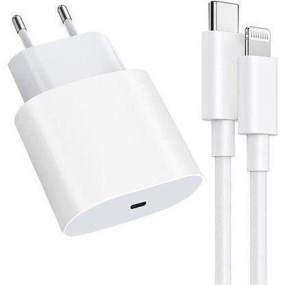 Chargeur Rapide 50w Compatible IPhone - Blanc