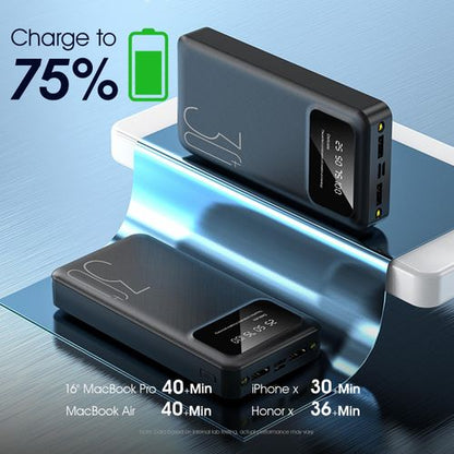 EASYPIE Power bank 30000mAh Batterie Externe Ultrafine Portable - Charge Rapide Double 2A Transportable