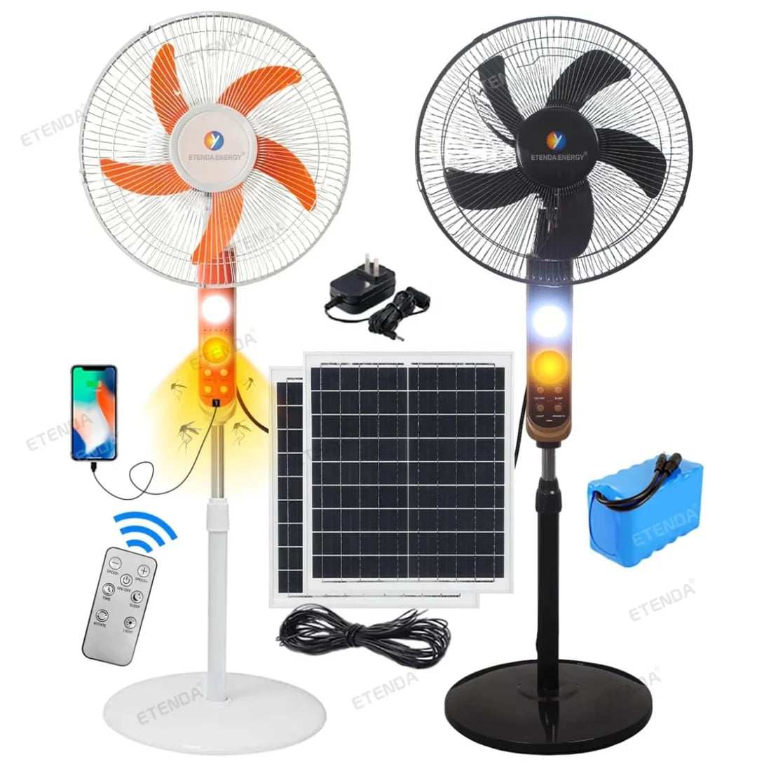 Ventilateur Solaire Autonome 12 Heures de temp