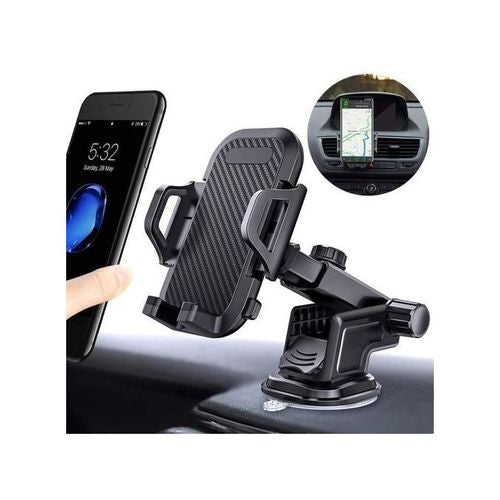Support Téléphone Voiture Universel Bras Long Pare-Brise Voiture Téléphone 360° Rotation