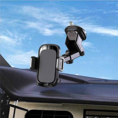 Support de téléphone pour voiture orientable, support mobile universel extensible pour tableau de bord
