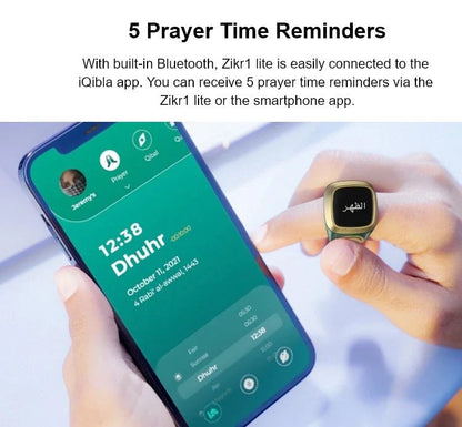 Chapelet intelligentes pour Zikr, Tasbih et rappel des temps de prière