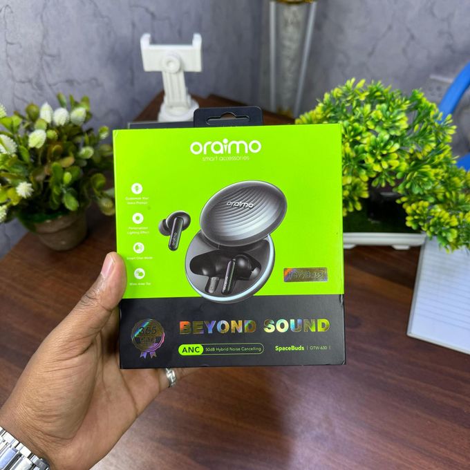 Oraimo Écouteurs Bluetooth SpaceBuds - avec Réduction de Bruit Active, Autonomie 40h