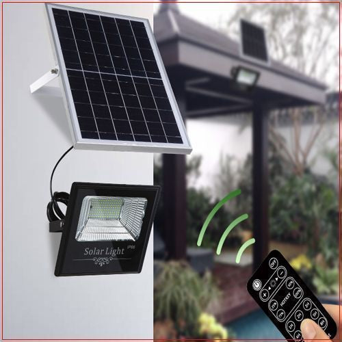 Mini Lampe projecteur avec panneau Solaire avec télécommande