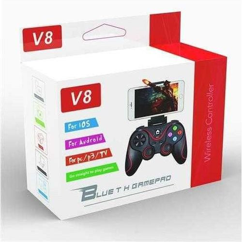 V8 Manette de Jeu Sans fil pour Android PC PS3 tablette, Contrôleur de jeu Mobile Bluetooth