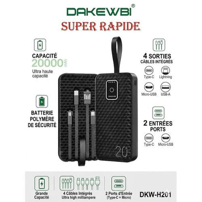Power Bank 20000mAh – Charge Ultra Rapide