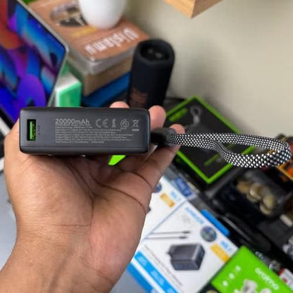 Oraimo Batterie externe Oraimo. PowerNova L21 20000 mAh, 30 W, câble intégré