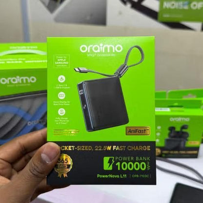 Oraimo PowerNova L11 Batterie externe 10 000 mAh 22,5 W