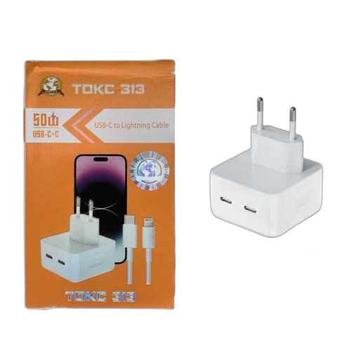 CHARGEUR POUR IPHONE 50W+CABLE TYPE C JUSQU’A 14PRO MAX