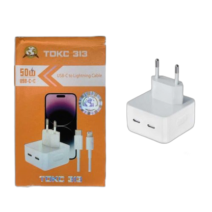 CHARGEUR POUR IPHONE 50W+CABLE TYPE C JUSQU’A 14PRO MAX
