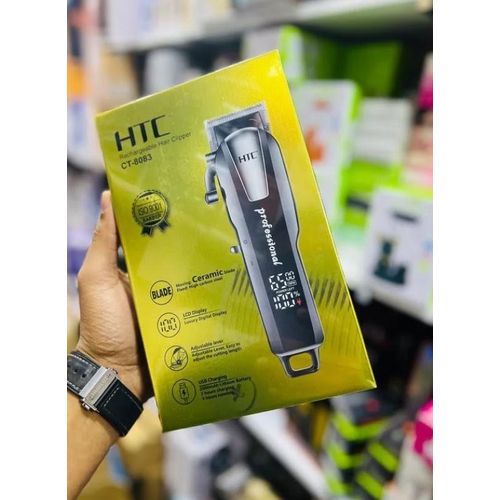 Htc Tondeuse à cheveux professionnelle puissante, Lame en céramique affichage de luxe, Machine de coupe de cheveux tension constante