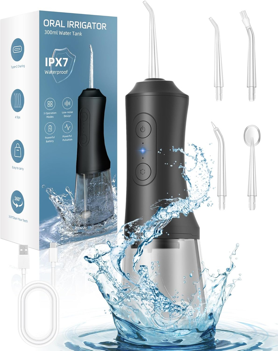 Irrigateur buccal électrique détachable, hydropulseur dentaire portable, jet d'eau dentaire étanche, nettoyeur de dents puissant, machine de lavage buccal