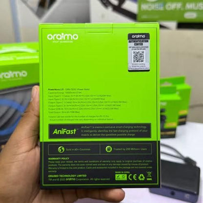 Oraimo Batterie externe Oraimo. PowerNova L21 20000 mAh, 30 W, câble intégré