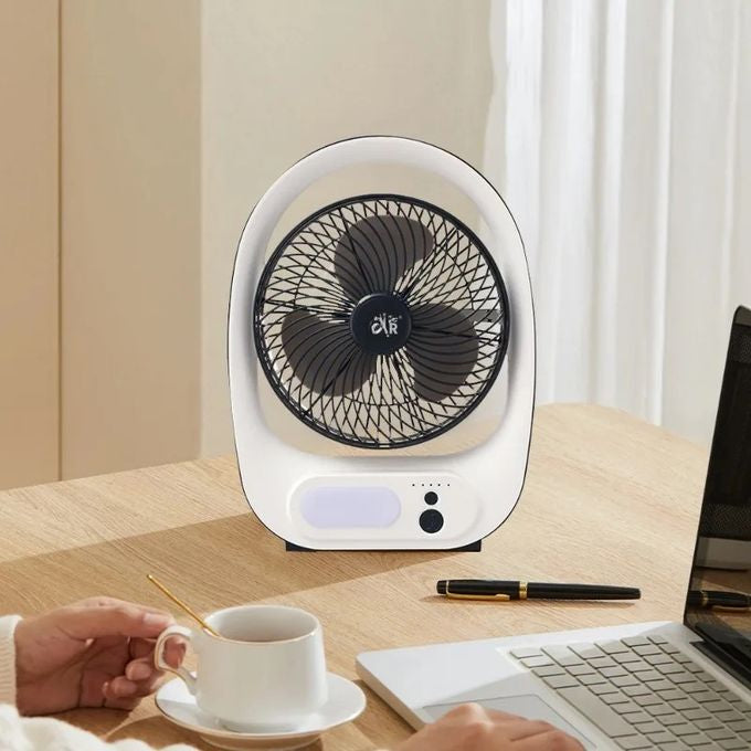 Ventilateur portable 8" avec lumière, USB