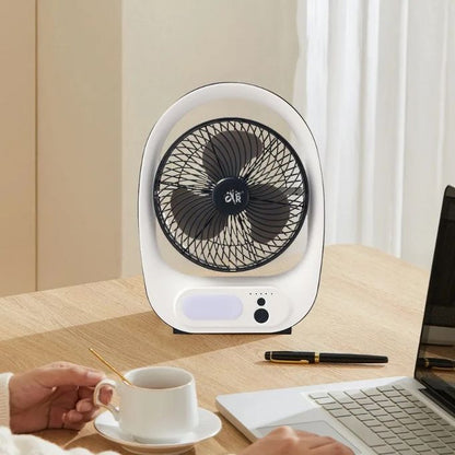 Ventilateur portable 8" avec lumière, USB
