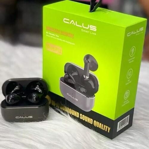 CALUS Écouteurs sans fil Bluetooth Blue P12 Next Level Bass – Qualité sonore supérieure, basses profondes et confort optimal pour une expérience d'écoute ultime (noir)