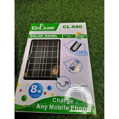 CCLamp CL-680 Chargeur solaire pour téléphone portable et batterie 8 W