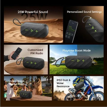 Oraimo SpaceBox Active 25W Powerful Sound Wireless Speaker – IP55 Waterproof & Upto 14H Playtime