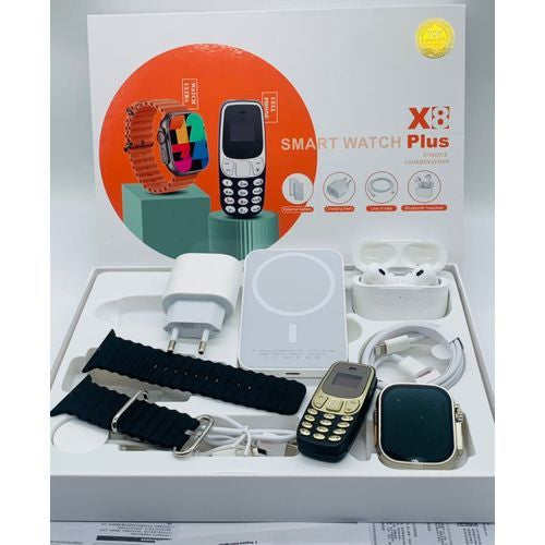 Montre Bluetooth, smart watch X8 plus + UN TELEPHONE BASIQUE OFFERT