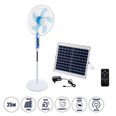 Ventilateur Solaire Autonome 12 Heures de temp