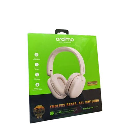 Oraimo BoomPop Lite - Casque Bluetooth Sana Fil Supra-auriculaire