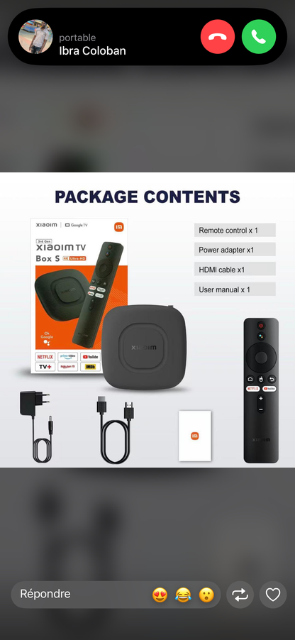Xiaomi TV Box S 3ème Génération 4K Ultra-HD avec Google TV