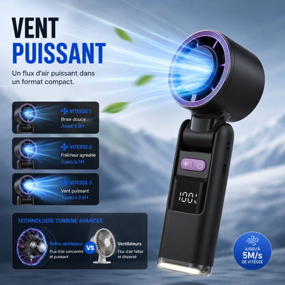Ventilateur de Poche Rechargeable