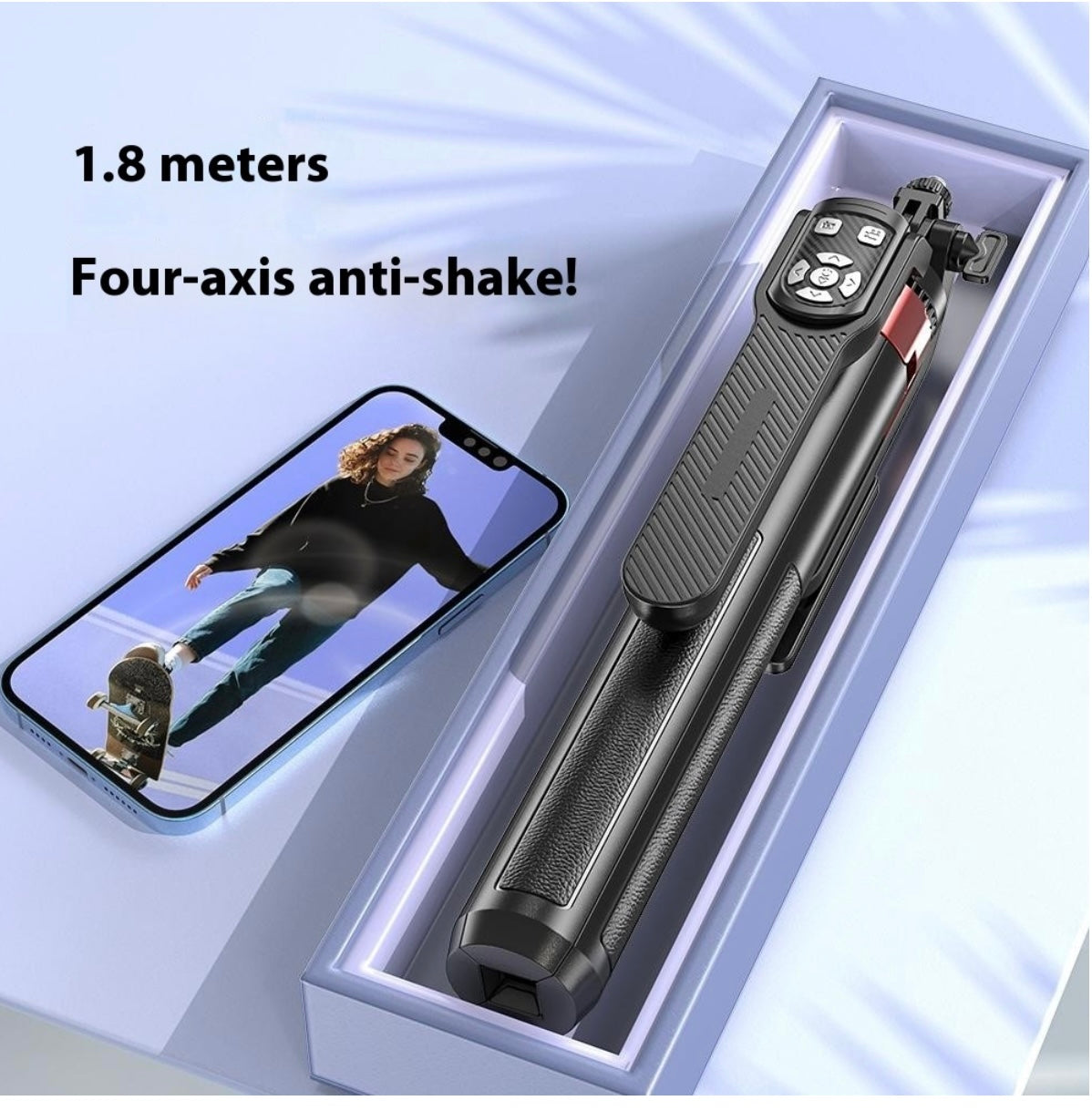 P185TK – Trépied & Perche à Selfie Multifonction en Aluminium